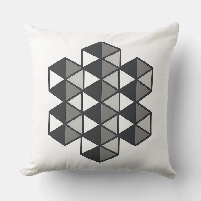 Joined Triangles Throw Pillow Kissen (Vorderseite)