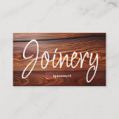 Joinery Lumber Work Visitenkarte (Rückseite)