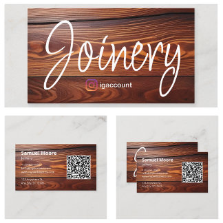 Joinery Lumber Work Visitenkarte