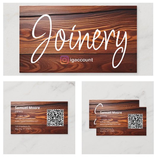Joinery Lumber Work Visitenkarte