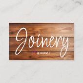 Joinery Rustic Vorlagen Visitenkarte (Rückseite)
