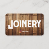 Joinery Vorlagen Design Holzarbeiter Visitenkarte (Rückseite)