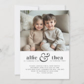 Joint Birthday Invasion Portrait Einladung (Vorderseite)