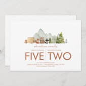 Joint Birthday Party - Adventure Awareness Theme Einladung (Vorne/Hinten)