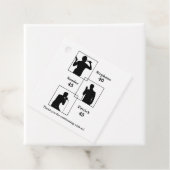 Joint Birthday Triple the Fun Minimalist White Geschenkanhänger (Beispiel)