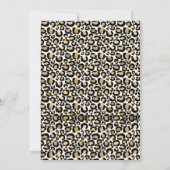 Joint Cheetah Floral Wild Ones Einladung zum Gebur (Rückseite)