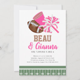 Joint Combined Birthday Party Invitation Boy Girl Einladung