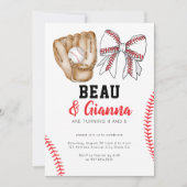 Joint Combined Birthday Party Invitation Boy Girl Einladung (Vorderseite)