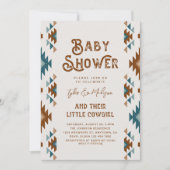 Joint Cowgirl Baby Shower Invitations Einladung (Vorderseite)