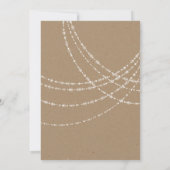 Joint Double String Lights Kraft Birthday Einladung (Rückseite)