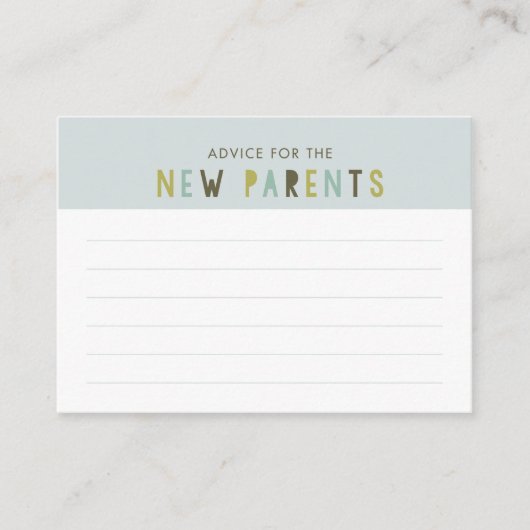 Joint Effort Couples Baby Shower Admin Card Hinweiskarte (Vorderseite)