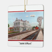 "Joint Effort" von Tom Rock Keramikornament (Links)