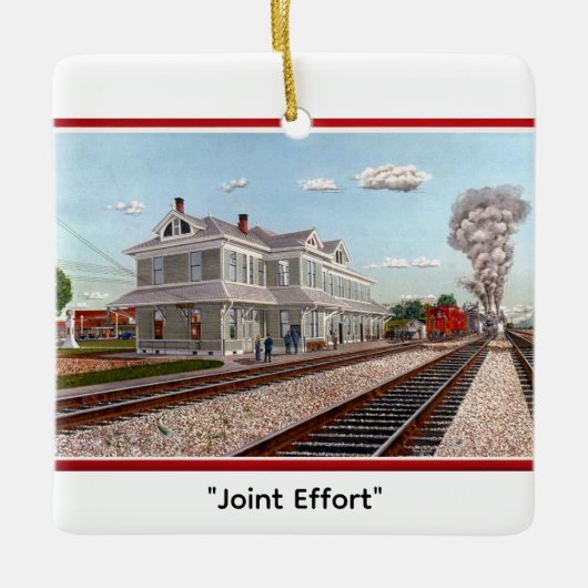 "Joint Effort" von Tom Rock Keramikornament (Vorderseite)