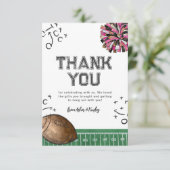 Joint Football Chefredakteur Geburtstag Vielen Dan Dankeskarte (Stehend Vorderseite)