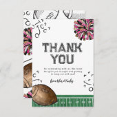 Joint Football Chefredakteur Geburtstag Vielen Dan Dankeskarte (Vorne/Hinten)