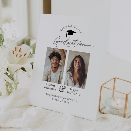 Joint Graduation Party 2 - Foto Willkommen Sockelschild