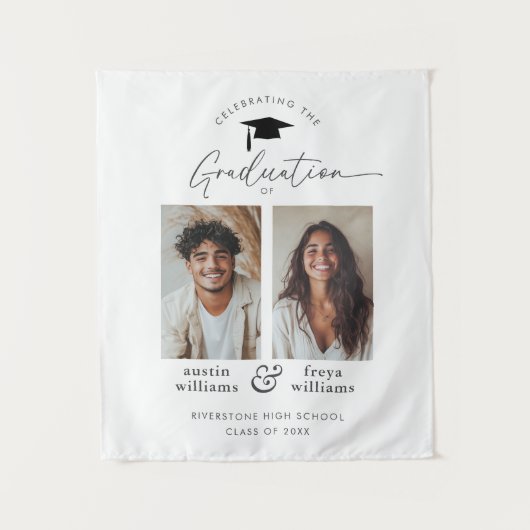 Joint Graduation Party 2 - Foto Willkommen Wandteppich (Vorderseite)