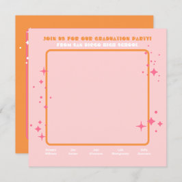 Joint Hippie Foto Graduation Party 5 Personen Einladung