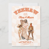 Joint Party Einladung Western Cowboy Boot (Vorderseite)