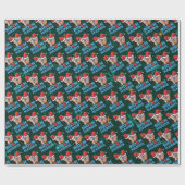 Jojo biden und kamala harris Weihnachtsmannmütze Geschenkpapier (Flach)