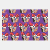 Jojo biden und kamala harris Weihnachtsmannmütze Geschenkpapier Set (Vorderseite 2)