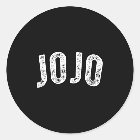 Jojo Runder Aufkleber (Vorderseite)
