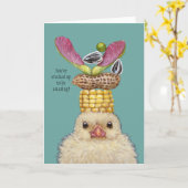 Jojo the peep Ermutigungskarte Karte (Gelbe Blume)