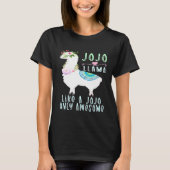 Jojollama Like A Jojo Only Awesome Llama Jojo T-Shirt (Vorderseite)