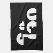 Jok (Thai Rice Porridge / Congee) Pun Wordplay Geschirrtuch (Vertikal)