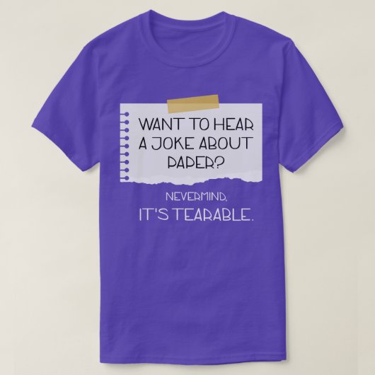 Joke About Paper T-Shirt (Design vorne)