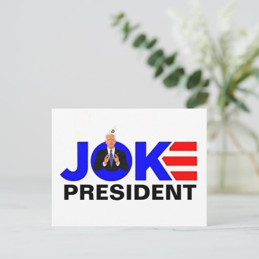 Joke Biden Postkarte (Stehend Vorderseite)