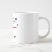 JOKE-BOTSCHAFT ÜBER DAS BESTE Jumbo-Tasse (Rechts)