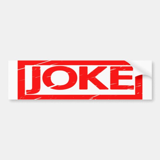 Joke Briefmarke Autoaufkleber (Vorne)