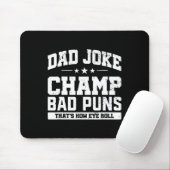 Joke Champ Bad Puns Wie Eye Roll Vathday Mousepad (Mit Mouse)