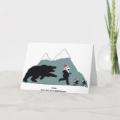 Joke Christmas Feiertagskarte (Rückseite)