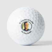 joke funny Custom dad photo golf ball (Vorderseite)