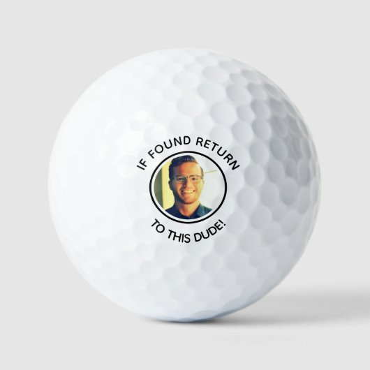 joke funny Custom dad photo golf ball (Vorderseite)
