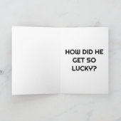 JOKE FUNNY FÜR HUSBAND ODER BOYFRIEND GREETCARD KARTE (Innenseite)