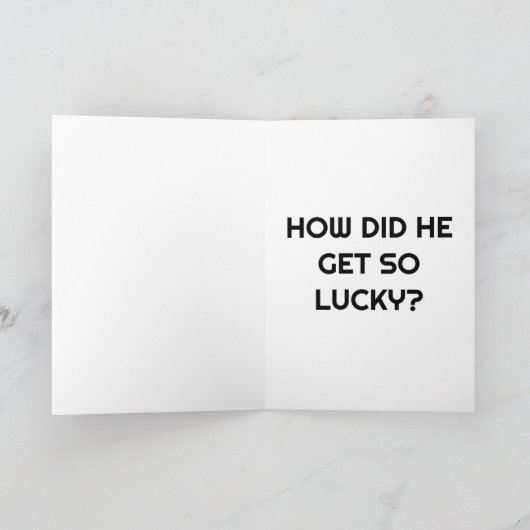 JOKE FUNNY FÜR HUSBAND ODER BOYFRIEND GREETCARD KARTE (Innenseite)