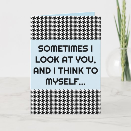 JOKE FUNNY FÜR HUSBAND ODER BOYFRIEND GREETCARD KARTE (Vorderseite)