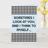 JOKE FUNNY FÜR HUSBAND ODER BOYFRIEND GREETCARD KARTE (Gelbe Blume)