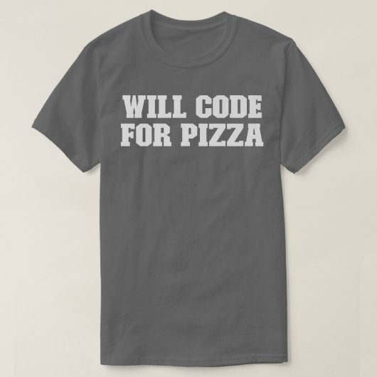 Joke Funny Vater, wird Pizza kodieren T-Shirt (Design vorne)