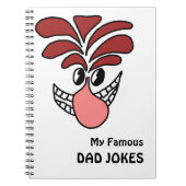Joke Keeper Funny Face Changeable Text Notizblock (Vorderseite)