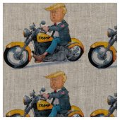 Joke President Donald tramp biker - Meme Stoff (Nahaufnahme)
