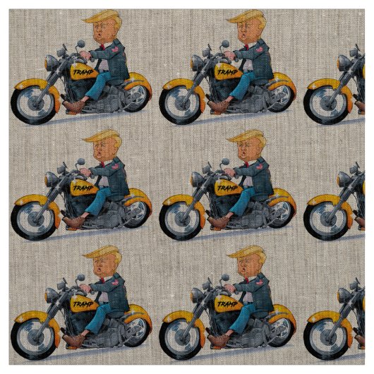 Joke President Donald tramp biker - Meme Stoff (Muster)