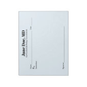Joke-Rezept-Pad - 8.5" x 11" Notepad Blau Notizblock (Rotiert)