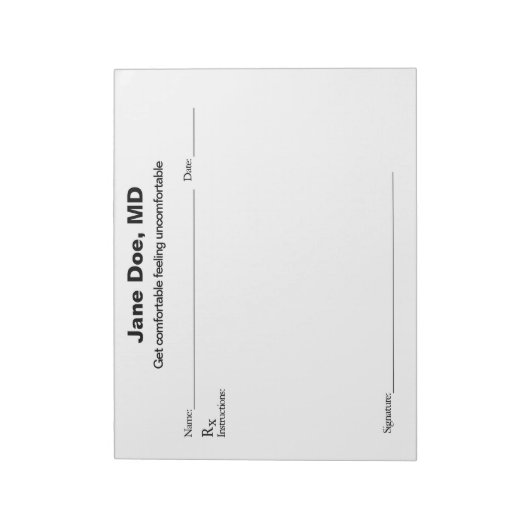 Joke rezeptpad notizblock (Rotiert)