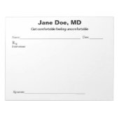 Joke rezeptpad notizblock (Vorderseite)