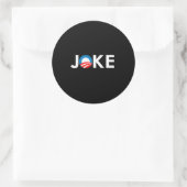 JOKE RUNDER AUFKLEBER (Tasche)