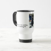 Joke Tasse Katze mit rostfreier Zunge (Vorderseite Links)